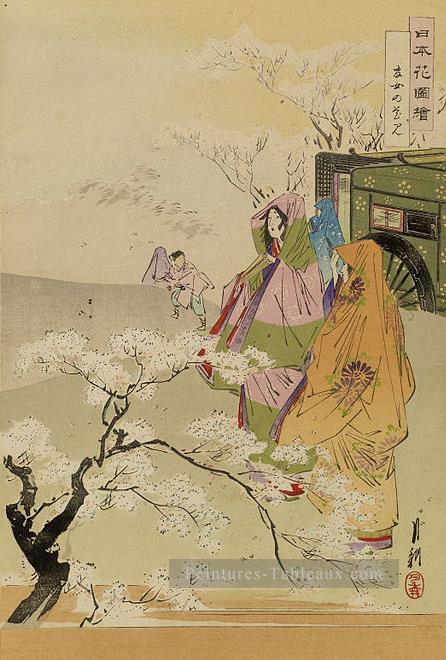 Nihon Hana ZUE 1893 1 Ogata Gekko ukiyo e Peintures à l'huile